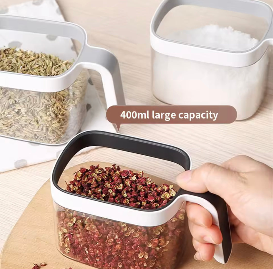 Wall Mounted Spice Rack With Spoons, Multifunctional Spice Storage Condiment Storage Rack, Herb Spices Storage Condiment Jar, Kitchen Gadget Device Sets Wall Mounted Spice Rack With Spoons, Multifunctional Spice Storage Condiment Storage Rack, Herb Spices Storage Condiment Jar, Kitchen Gadget Device Sets